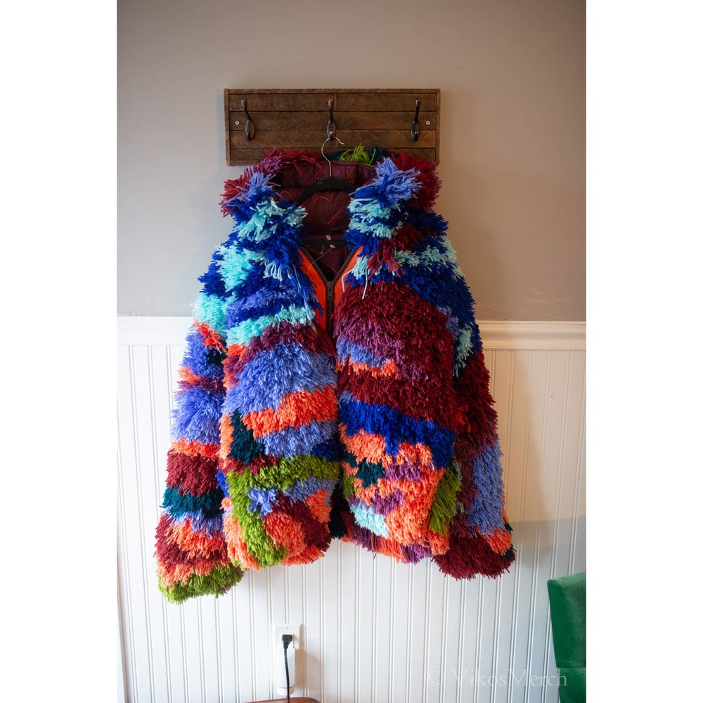 Free People Multicolor Fuzzy Jacket - Picture 4 of 9